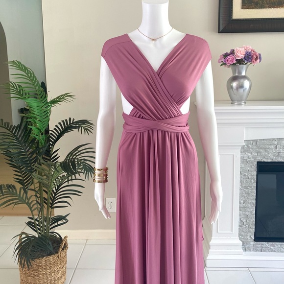 Isla Posh Convertible Infinity Maxi Dress in Pink - Picture 6 of 6